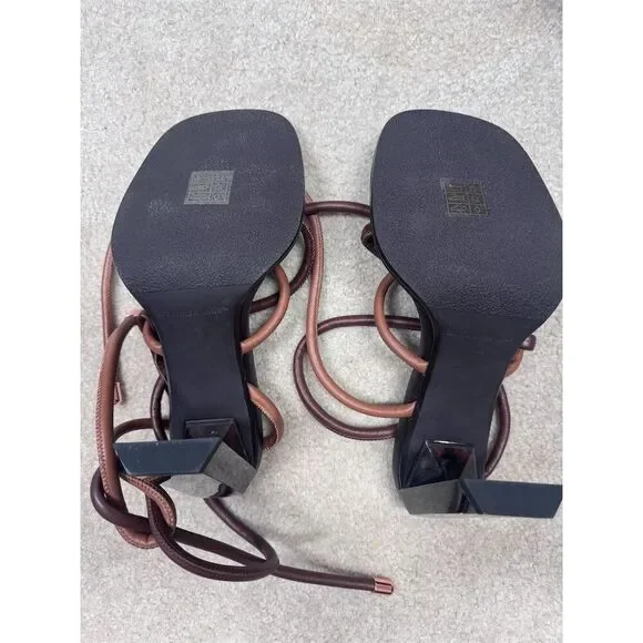 NIB United Nude Women's Tara Ka Hi Strappy Sandals Chocolate Size 38 - Picture 5 of 7